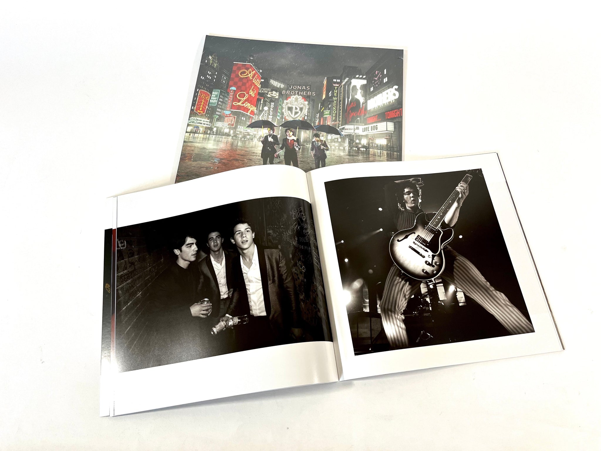 BUNDLE!  Jonas Brothers - "A Little Bit Longer" LP (in Red vinyl) + Photobook