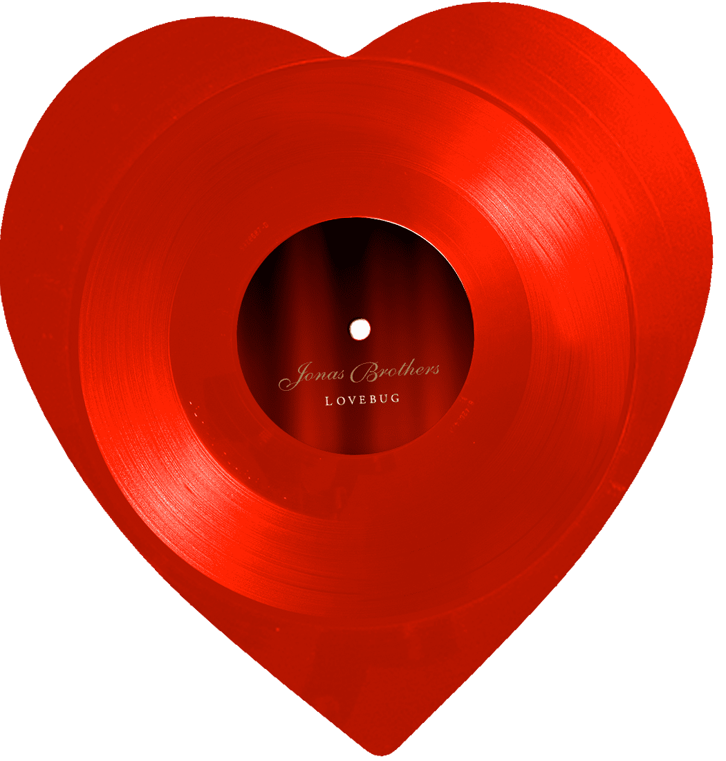 Lovebug 10" Heart Shaped Vinyl - JONAS VINYL CLUB