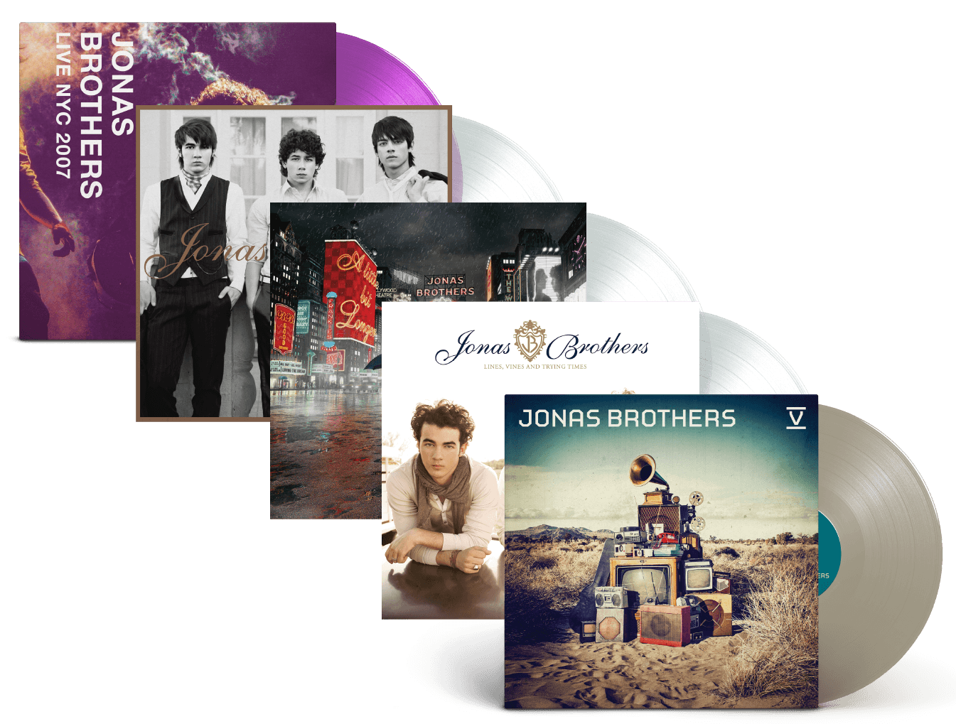 Jonas Brothers 5 LP Bundle!!