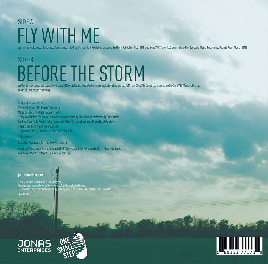 Fly With Me 7" Single - JONAS VINYL CLUB