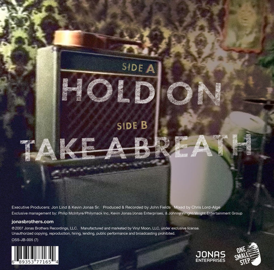 Jonas Brothers - "Hold On" (7" Single) - JONAS VINYL CLUB