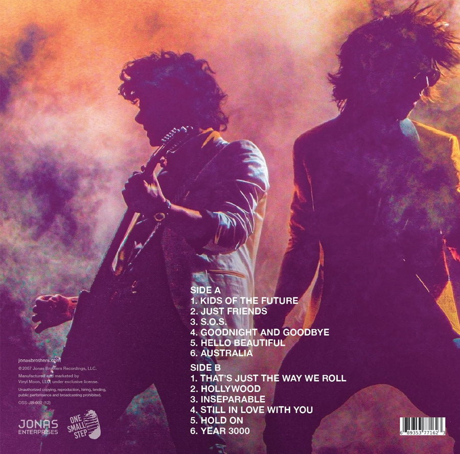 Jonas Brothers - Live NYC 2007 LP (Purple with smoke) - JONAS VINYL CLUB